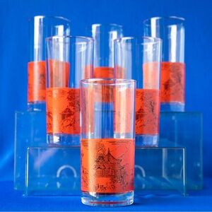 Set of 6 vintage midcentury modern tumblers